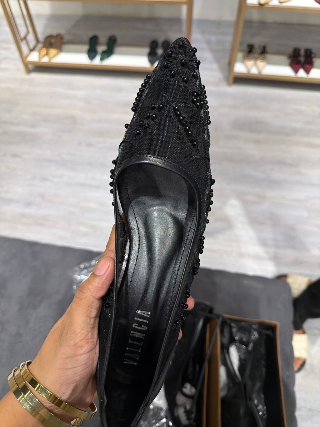 Valentina Embroidery Court Shoes