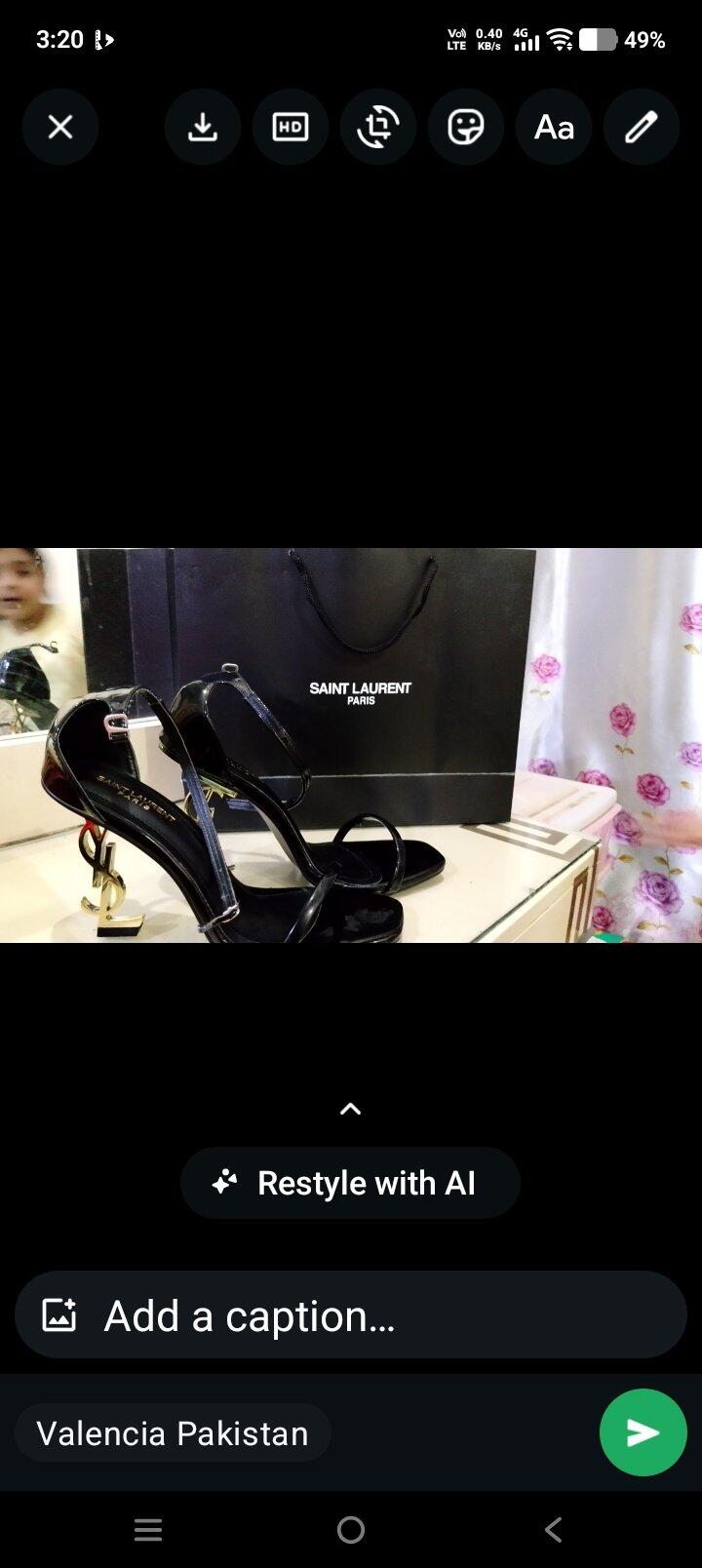 Black Opyum Heel (Original with Bag)
