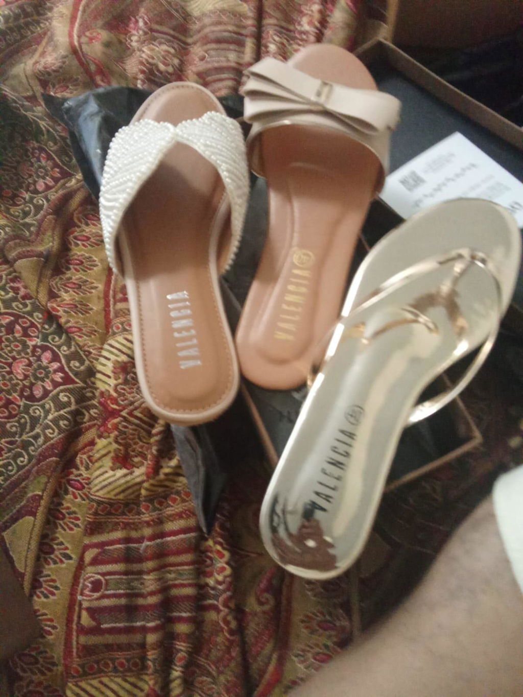 Serena Pearl Bow Slipper