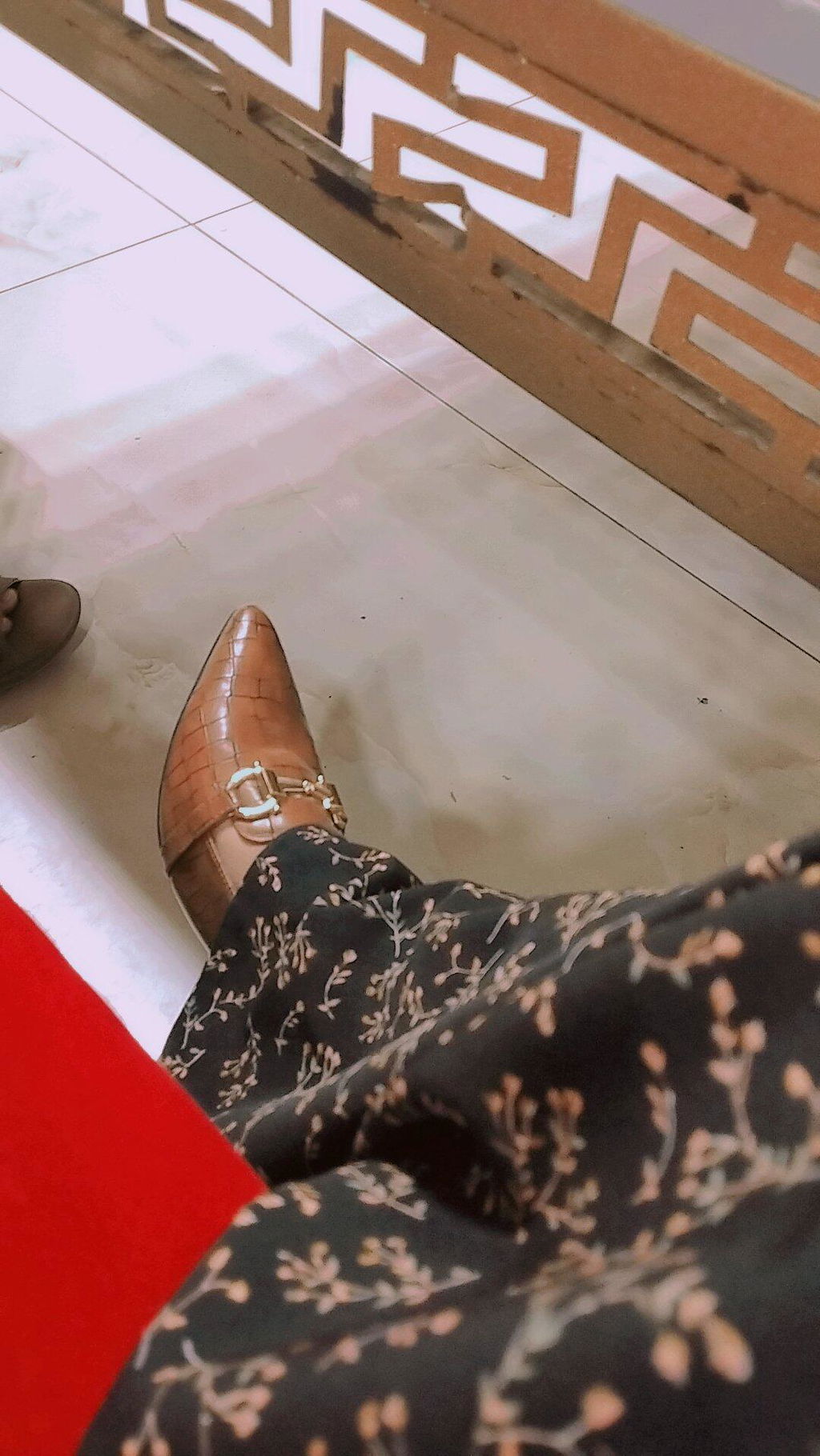 Elizah Croc Slingback Heel