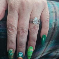 3.20 CT Pear Solitaire Moissanite Engagement Ring