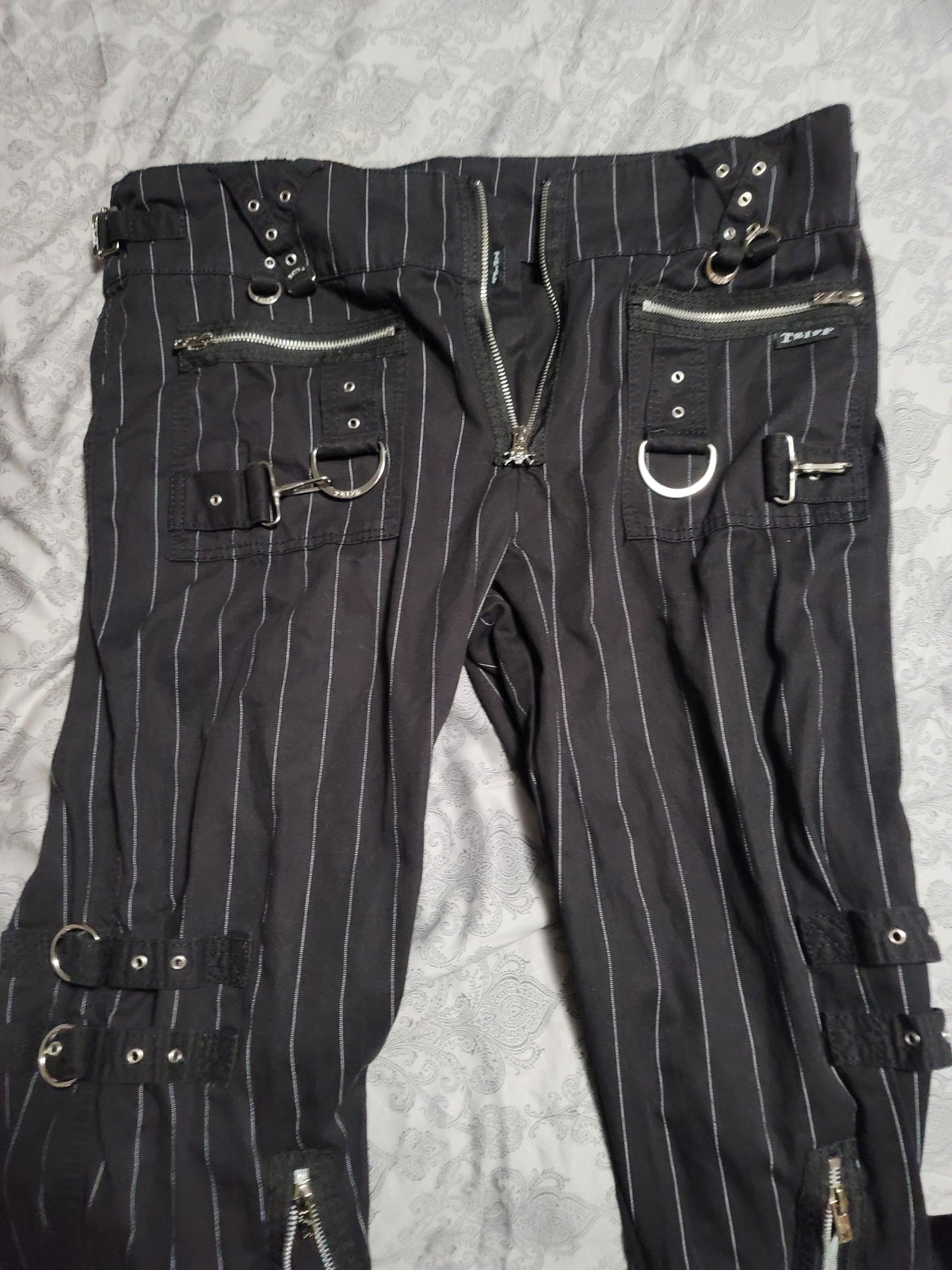 Tripp NYC Super D-Ring Pants [Godfather Stripe] – VampireFreaks