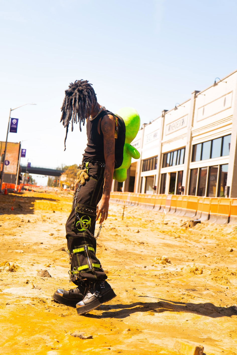 Tripp Biohazard Zip Off Pants [BLACK/LIME] – VampireFreaks