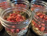 Freeze-Dried Strawberries (Diced) - No Sugar Added - Trail Mix - Bulk Baking & Chocolate Filling Ingredient