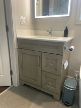 Hampton 30" Solid-Wood Vanity with Quartz Countertop