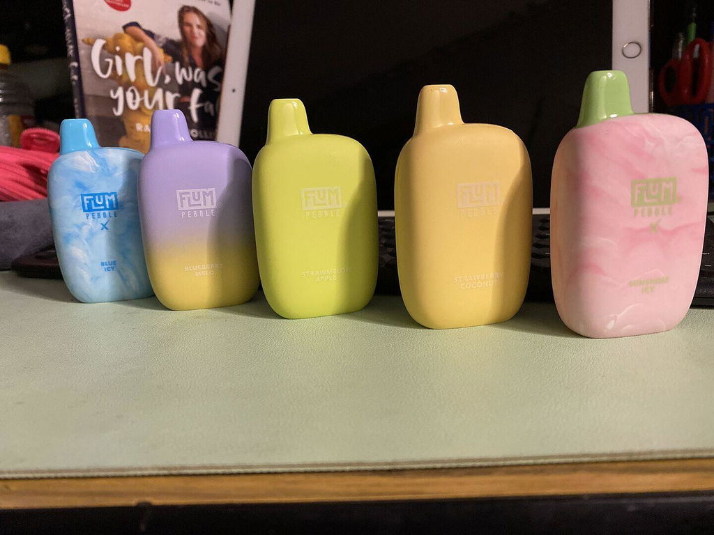 flum pebble sunshine icy X 6000 Puffs Disposable Vape - 14ML nointernational Choose Flavor:Peach Lemonade Fume Infinity Blue Razz