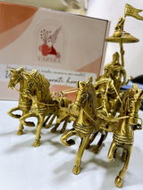 Arjuna Rath, Handmade Maha Royal Chariot Miniature | VARYRA