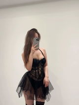 Elsa Babydoll - Black