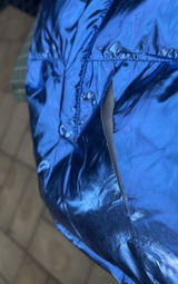 Vengeance78 - Vengeance of Cincy Puffer Jacket - Metallic Blue and Ora