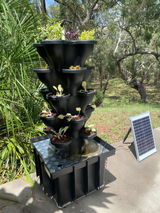 Solar Eco Farm 5 Tier Extra Large  47.5cm Planters with a Free EC Meter