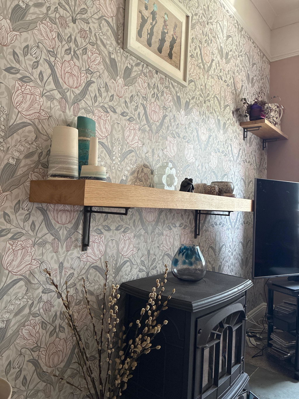 Industrial Deco Large Shelf Brackets - Pair