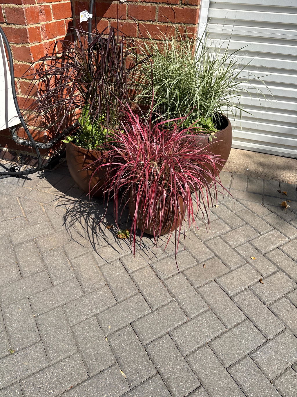 Rusty Iron Globe Planters - Set of 3