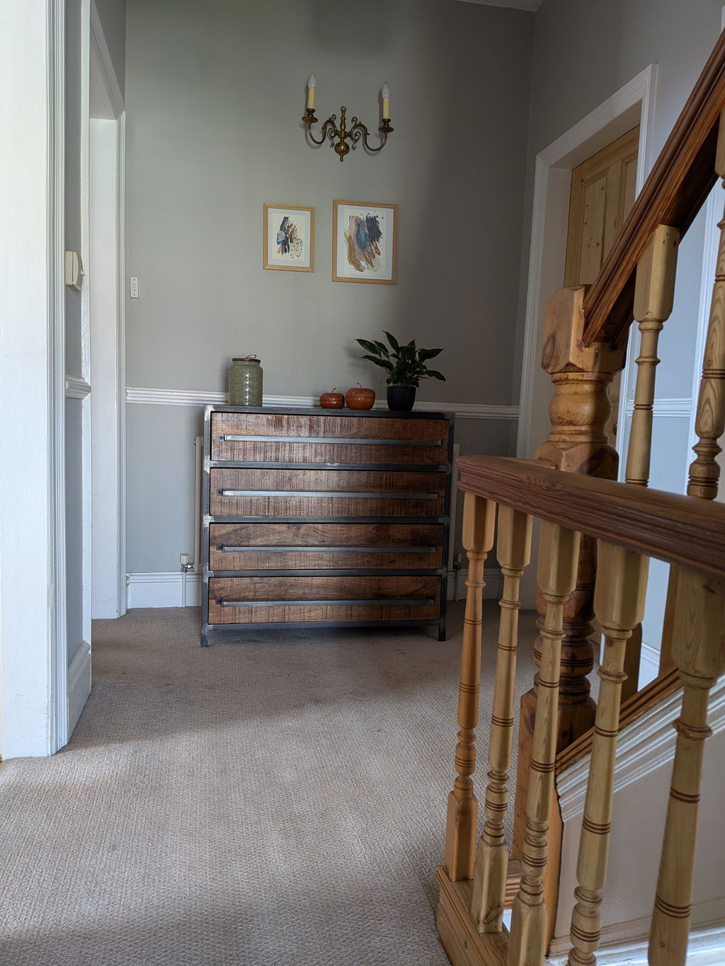 Saw Cut Chest of Drawers - Distressed