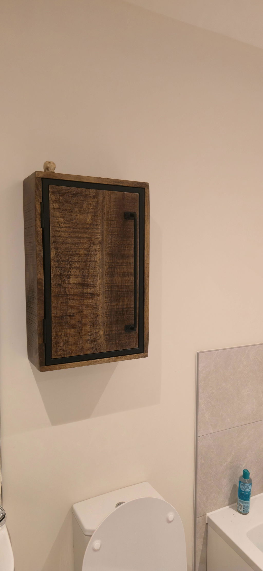 Rustic Saw Cut Wall Cabinet
