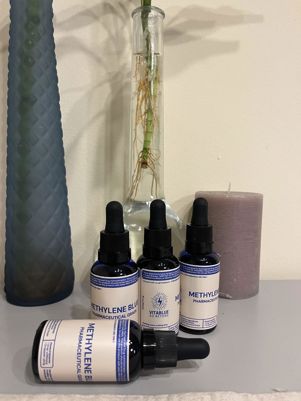 VitaBlue Methylene Blue Drops | 30ml | USP Grade