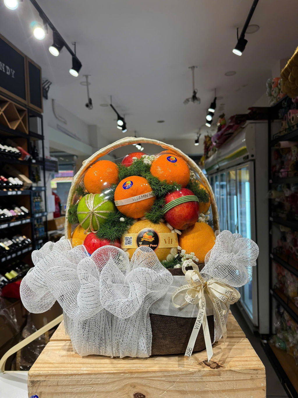 Giỏ Trái Cây Táo, Lê, Quýt Nhập Khẩu Thành Kính