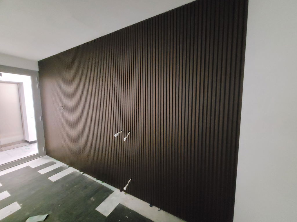 Smoked Oak Wood Wall Panel