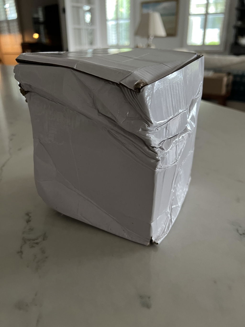 Adorable and exactly what was described.  There were a few glitches with the delivery, hence the 4 stars.  I was notified it was delivered on a certain date to our back door (no picture confirming delivery).  We don’t have a back door and it made no sense to walk all the way around to the back of the house when it could be left on the front porch, as almost all deliveries are done.  There was no package and when I reached out I was notified that it had been delivered (on the next day) with pictures showing the package at the front of the house in front of the garage door.  And there it was…not in the back of the house as the first notice advised.  Weird.  The box was crushed but fortunately the styrofoam inside was intact and the ornament was perfect.  I’m not sure I would have confidence in their shipping partner.