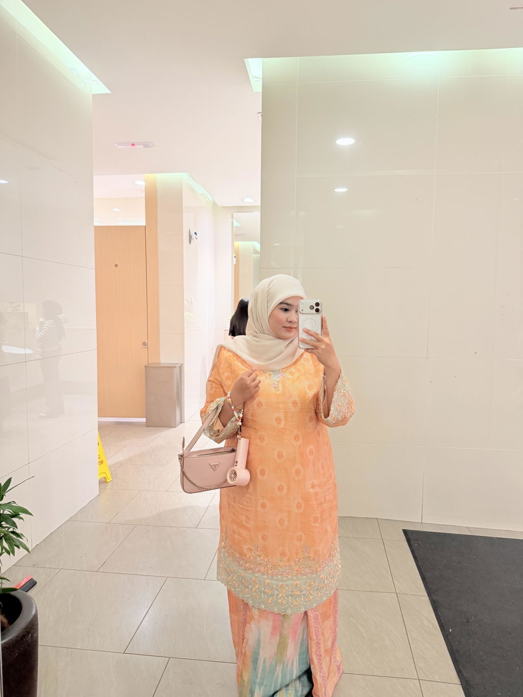 Zaiana Kurung in Orange