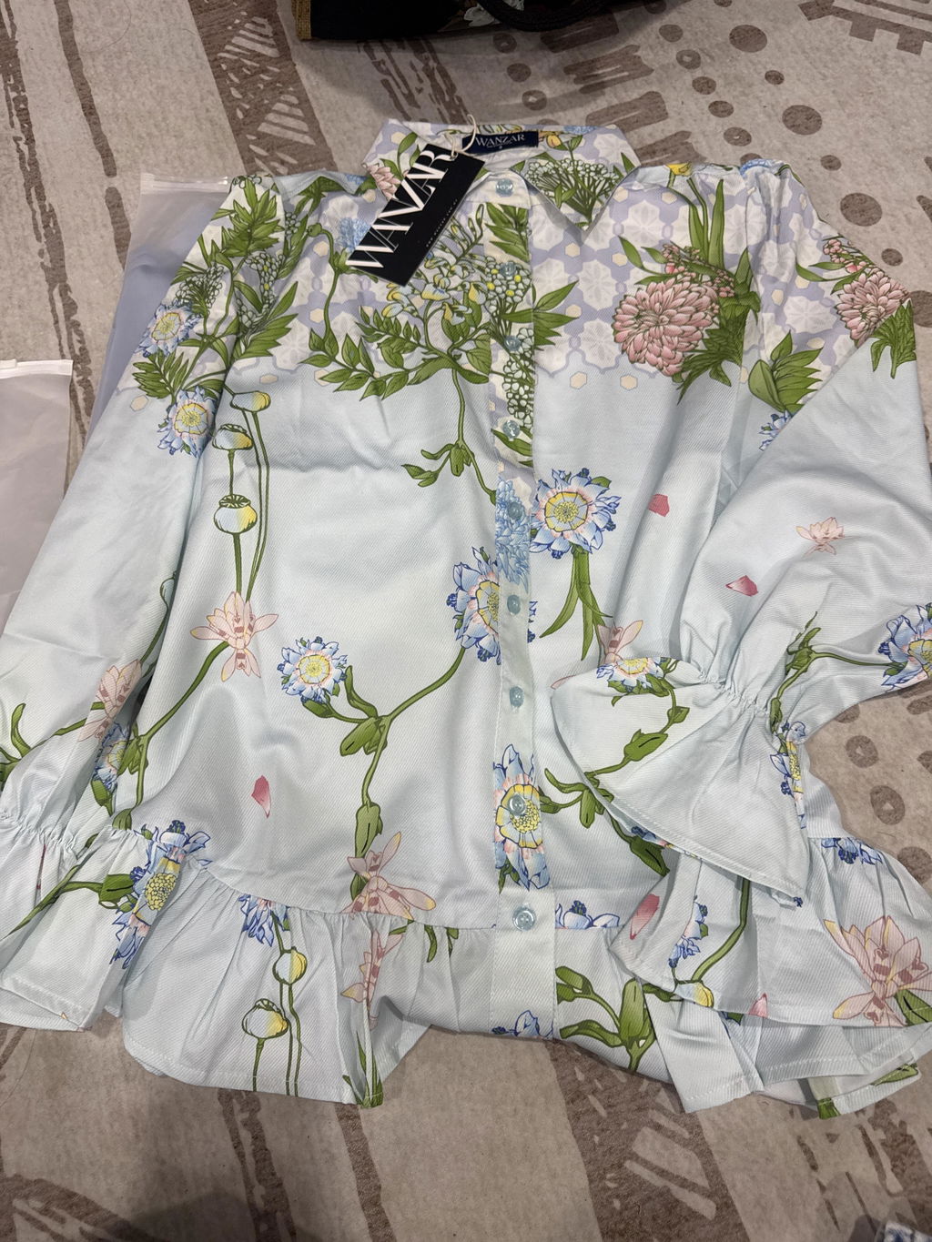 Poppy Top in Sweet Blue
