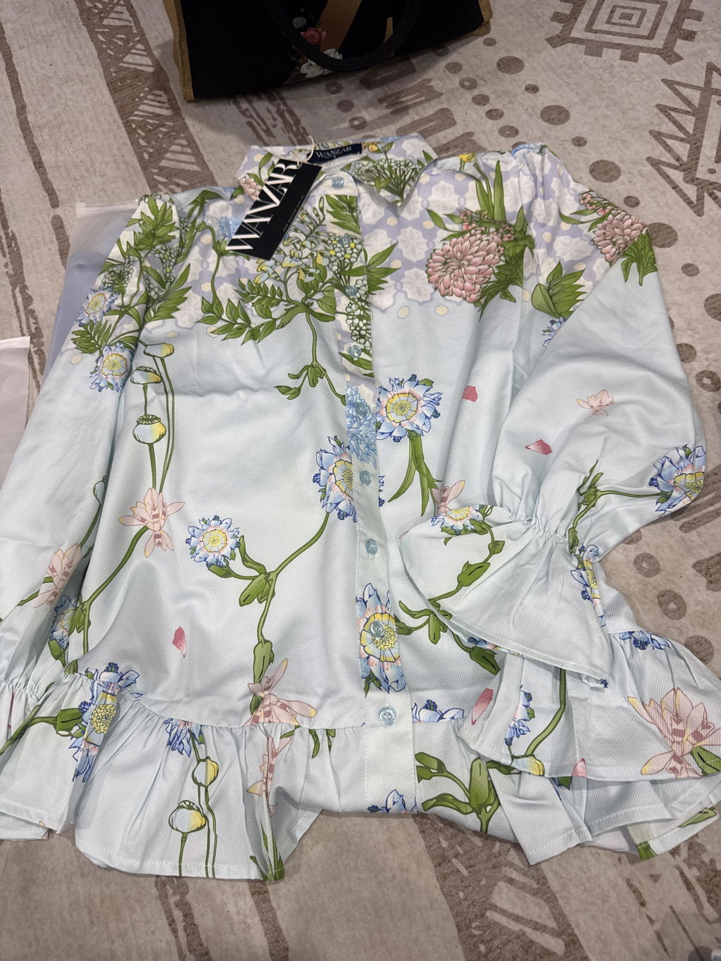 Rosemary Top in Tropical Beige