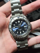 D0883 62mas Style Dial -  Sunburst Dark Blue - Date