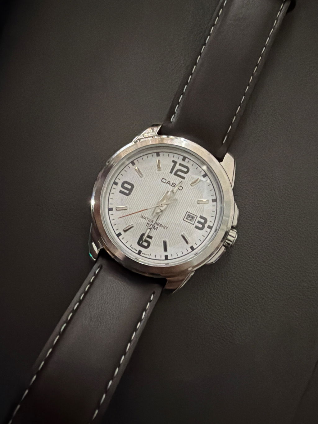 Casio MTP-1314L-7AVDF Brown Leather Strap Watch for Men