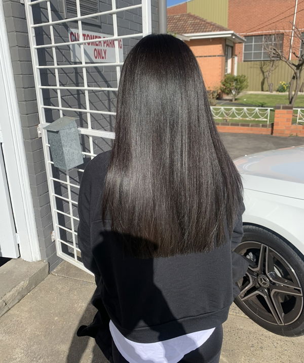 Shampoo for damaged hair results: customer photo shared by Cat