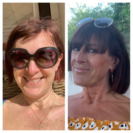 Shampoo for damaged hair results: customer photo shared by Debbie