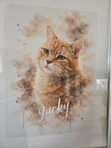 Personalisiertes Aquarell Portrait vom eigenen Haustier