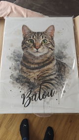 Personalisiertes Aquarell Portrait vom eigenen Haustier