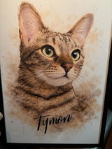 Personalisiertes Aquarell Portrait vom eigenen Haustier