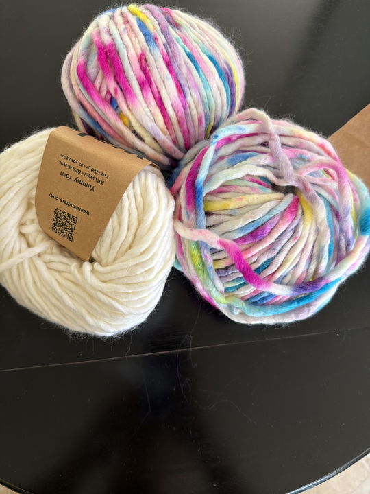 Customer photo: The Rainbow Sweater Kit - Yummy Yarn Version