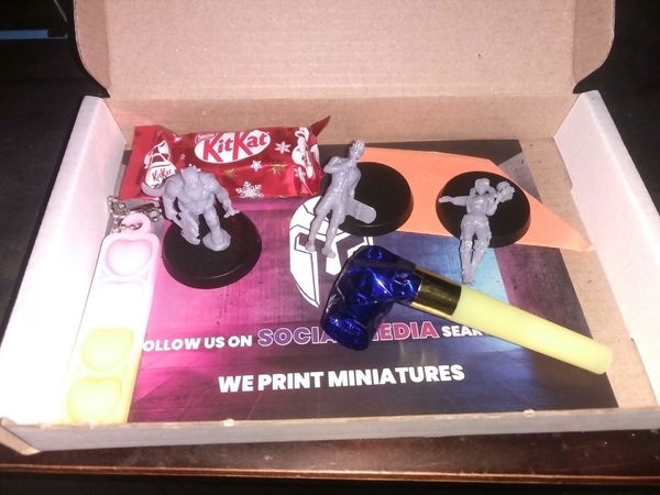 Customer photo from a Scifi Christmas Miniatures Mystery Box review