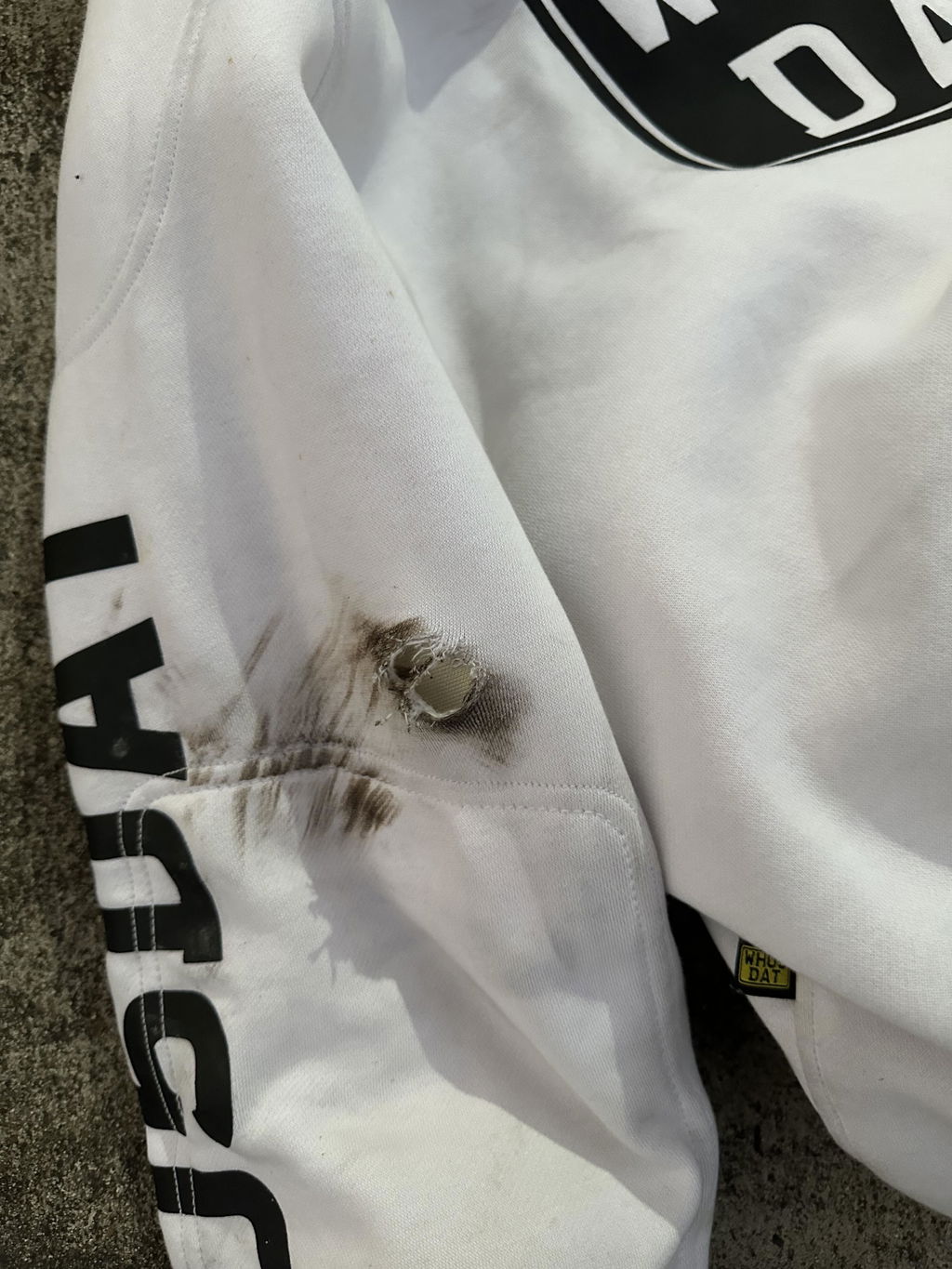 WH05DAT White Armoured Motorcycle Hoodie (Pullover)