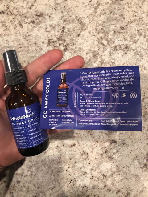 Nasal Congestion Relief, Room & Pillow Spray | Go Away Cold
