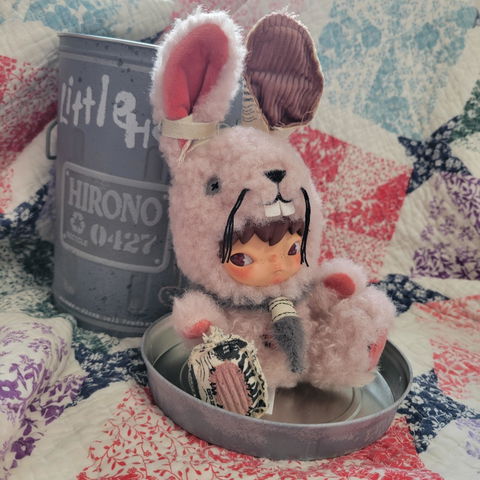 POP MART Hirono Little Hare Plush Doll Pendant