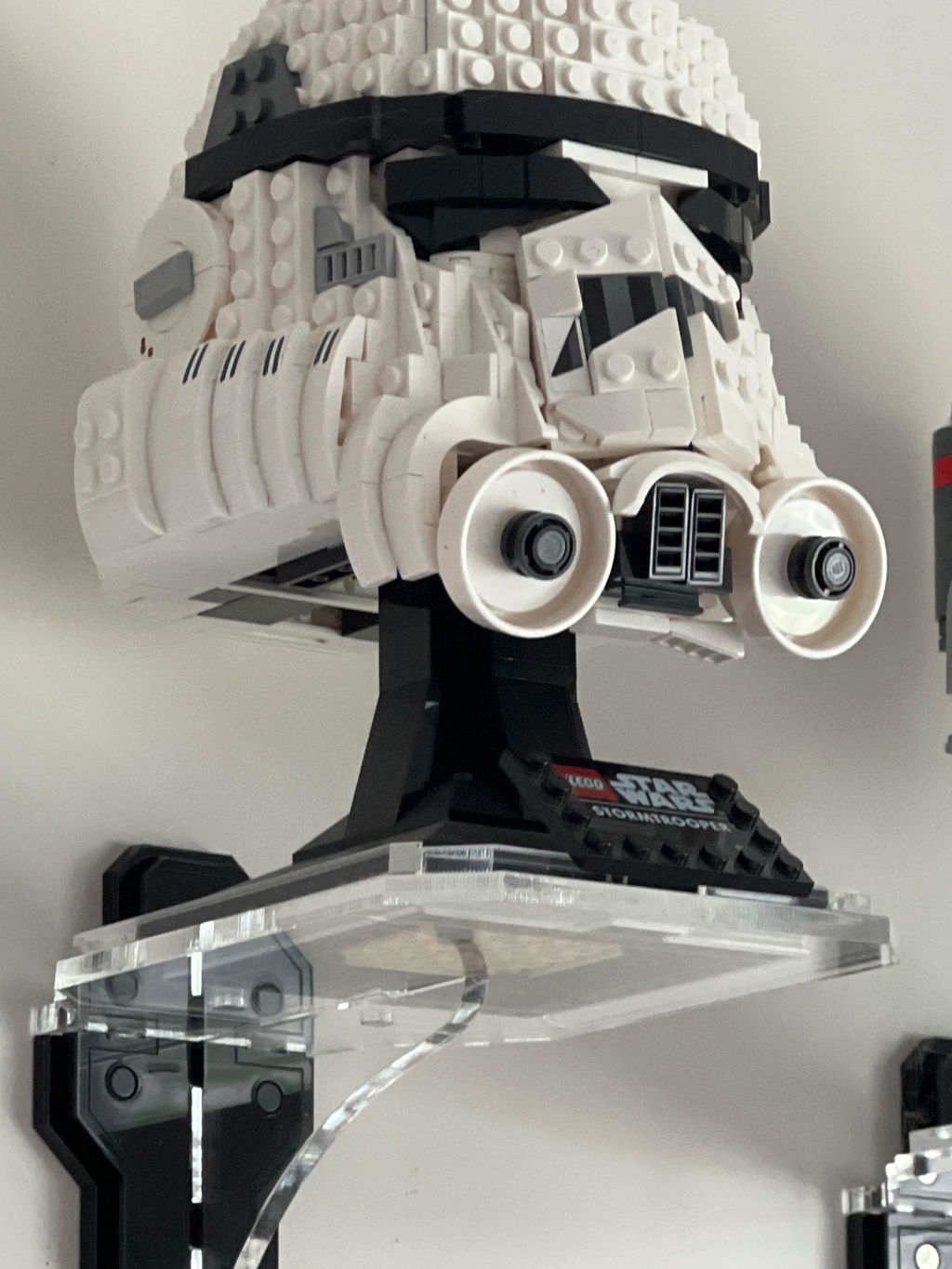 Wall Mounted Display for LEGO® Star Wars Stormtrooper Helmet (75276)