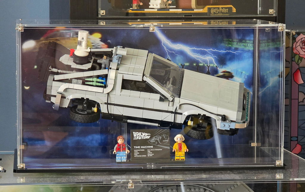 Display Case for LEGO® Back to the Future Time Machine (10300)