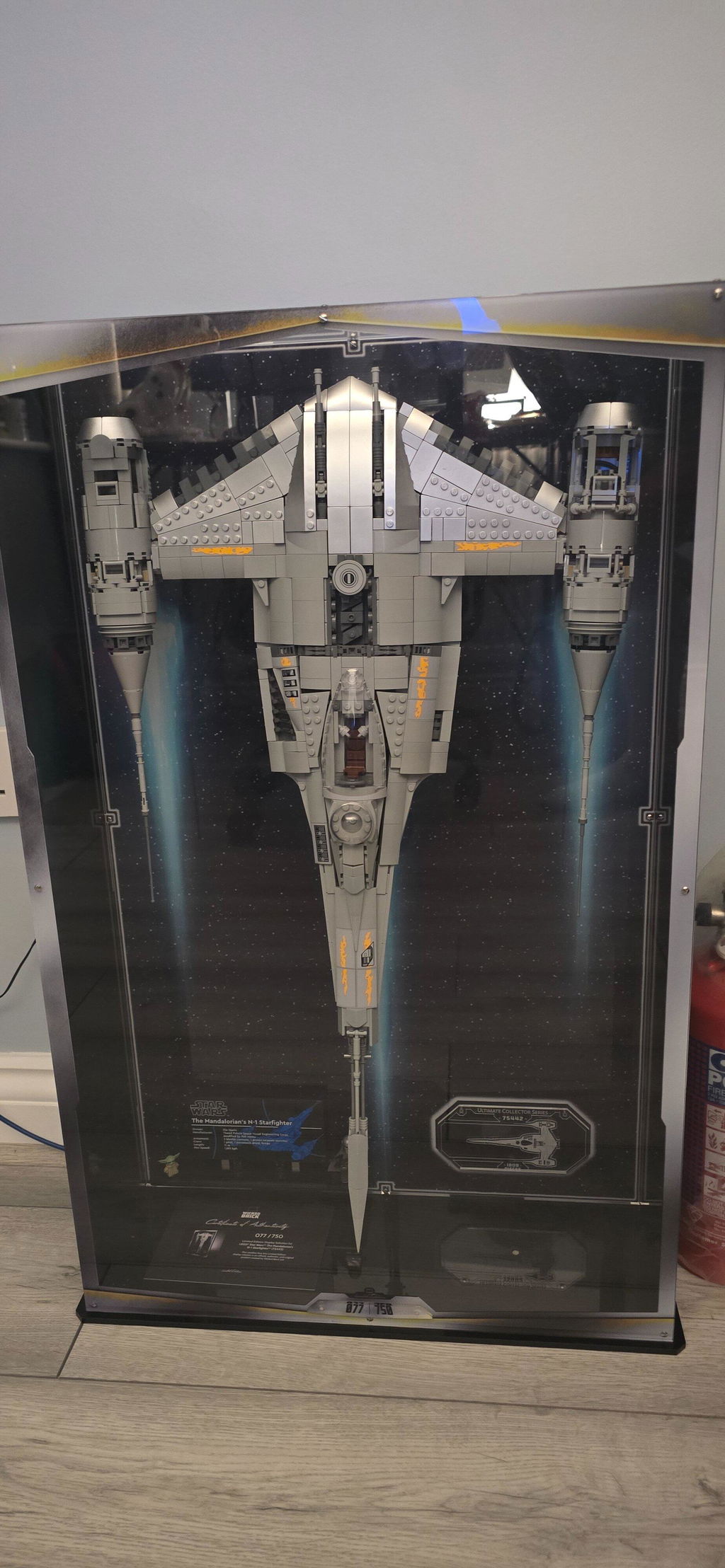 Limited Edition Wall Mountable Display Case for LEGO® Star Wars™ The Mandalorian's N-1 Starfighter™ (75442)