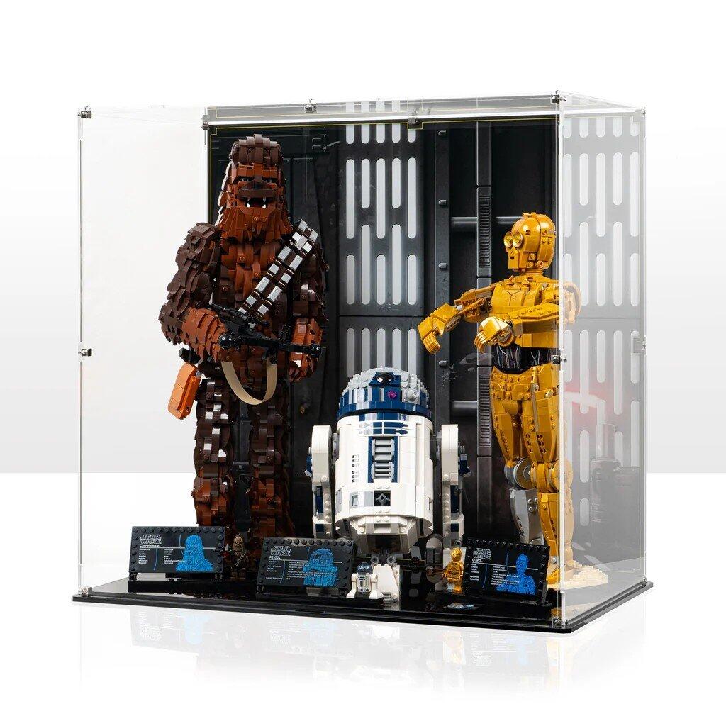 Display Case for LEGO® Star Wars™ Chewbacca, C-3PO and R2-D2 (75371, 75398, 75379)