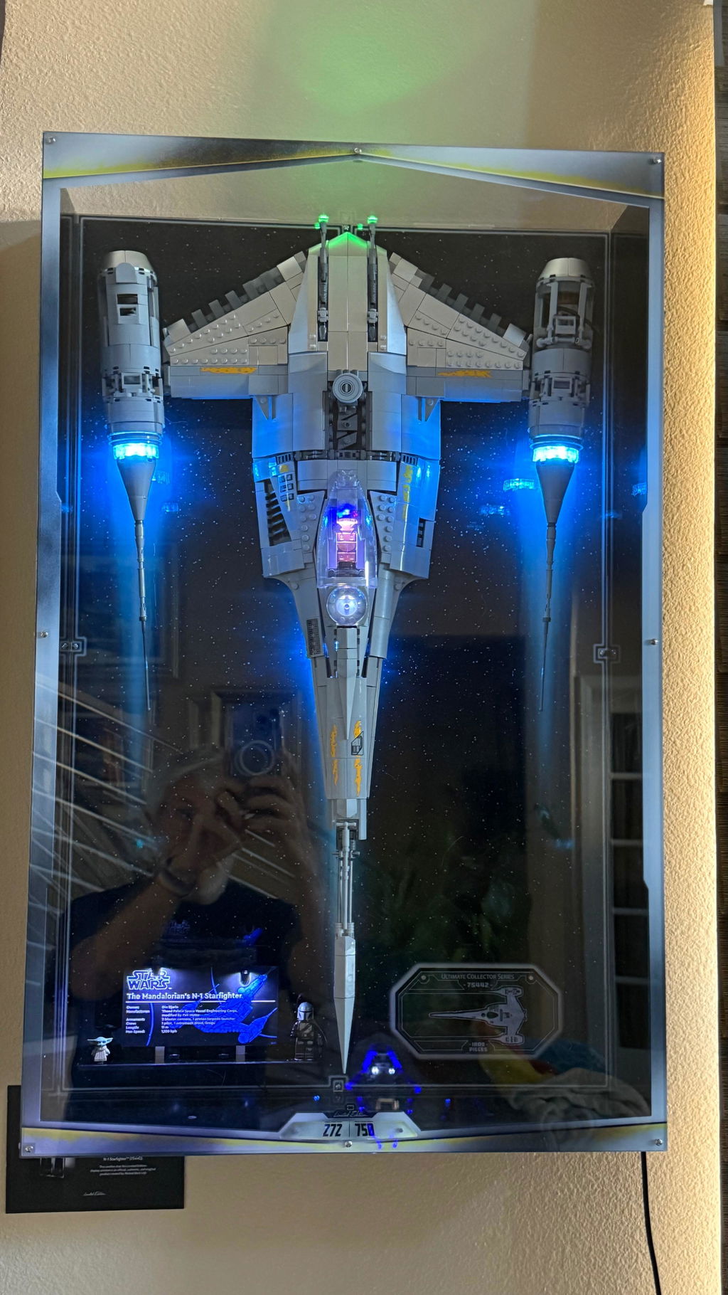 Limited Edition Wall Mountable Display Case for LEGO® Star Wars™ The Mandalorian's N-1 Starfighter™ (75442)