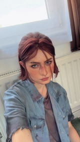 The Last of Us Ellie Williams Brunette Wavy Lace Front Synthetic Wig LW4018