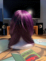 Dark Purple Straight Synthetic Hair Wig NS580
