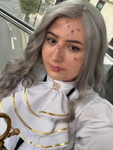 Grey Wavy Lace Front Synthetic Wig LW4043