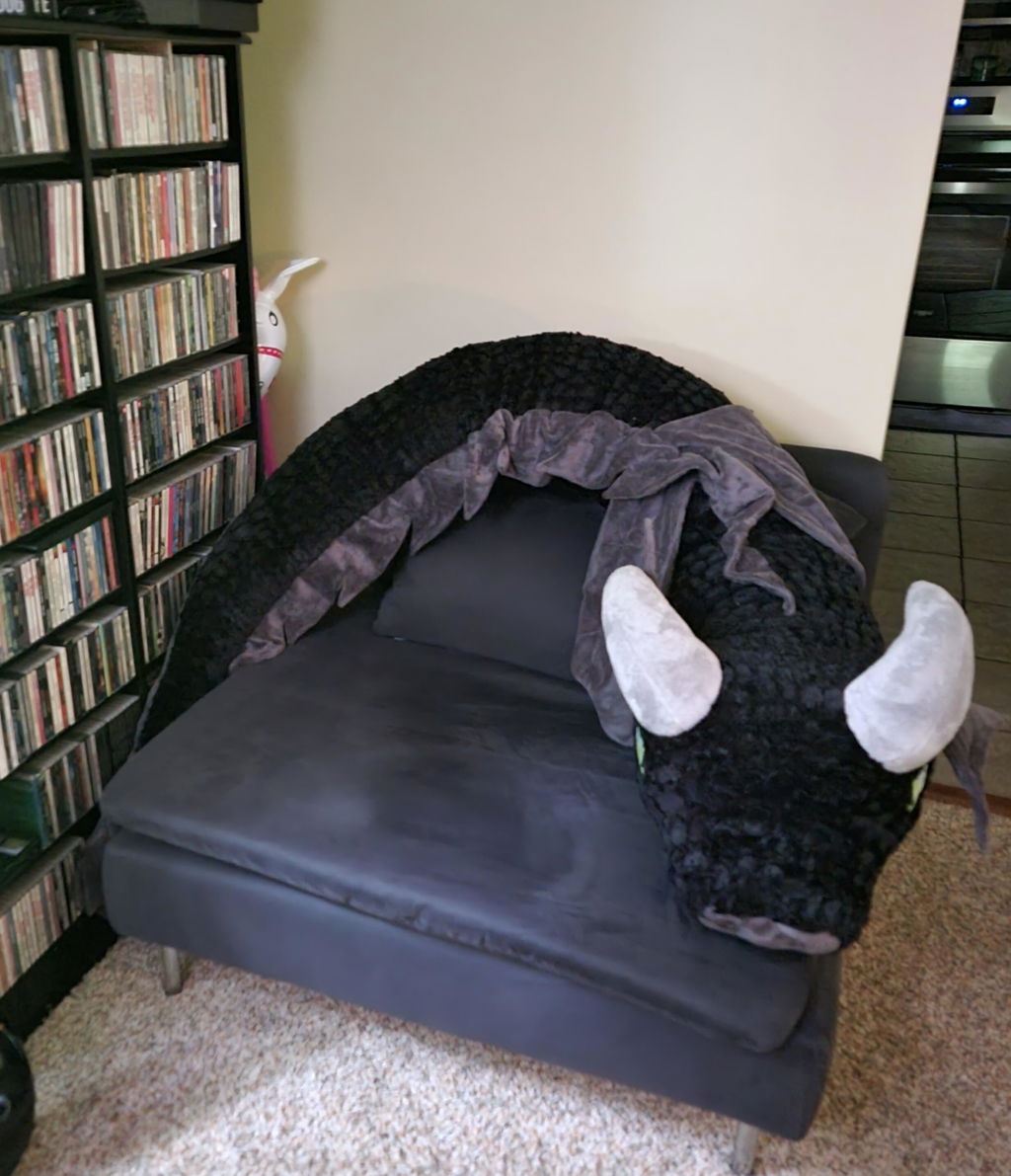 Bookwyrm Reading Pillow