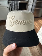Custom Cursive Puff Embroidered Hat