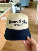 Custom Cursive Puff Embroidered Hat