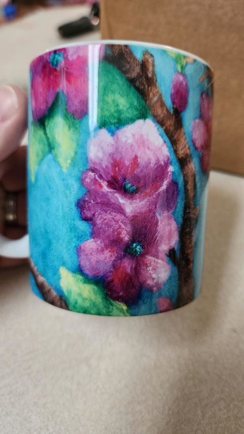 Purple Fairy Wren Painting Mug 11oz