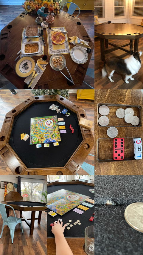 Spinning Center Game Table